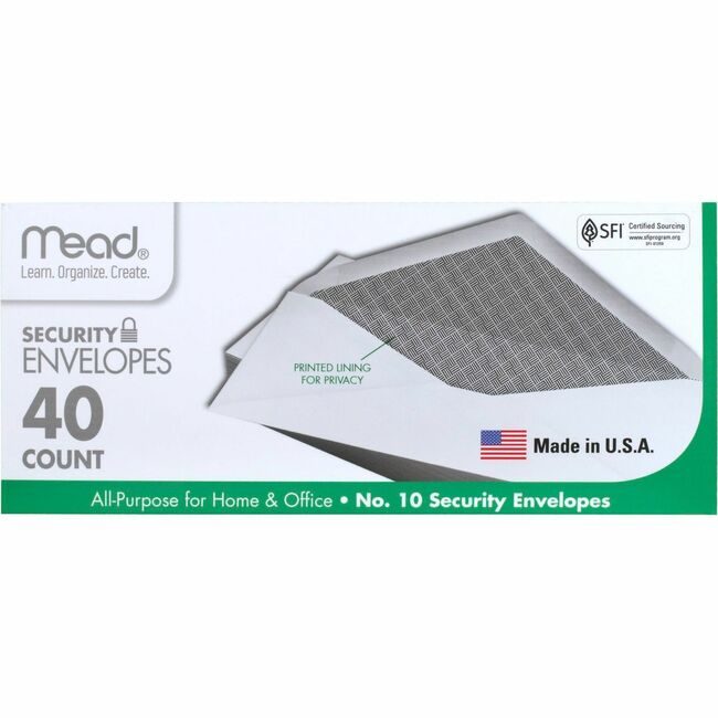 ACCO Brands Mead / Five Star Envelope #10 Sec 40 Count MEA75214