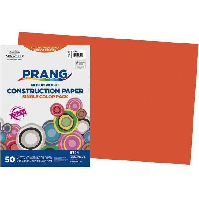 Pacon Corporation Paper Constrc 12X18 Oe 50SH PAC6607