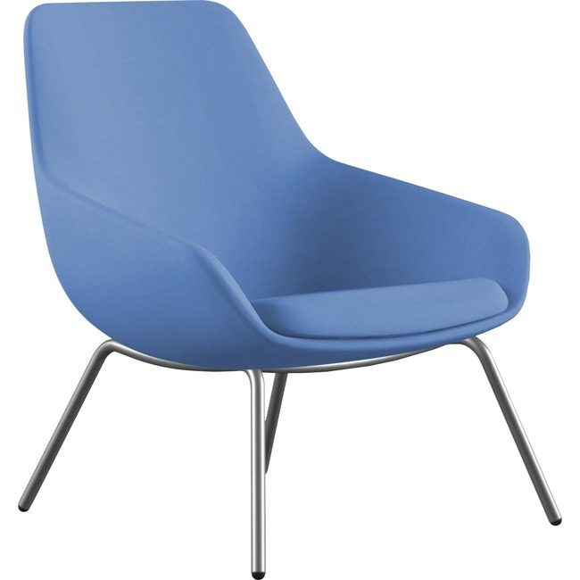 9to5 Seating Chair Lng Fbr 4-LEG Be/Slvr NTF9101LGSFBU