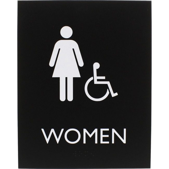 Lorell Sign 8.5X6.75 Ada Women Ac LLR02666