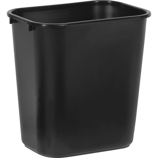 Rubbermaid Commercial Products Wastebasket Deskside Black RCP295600BKCT