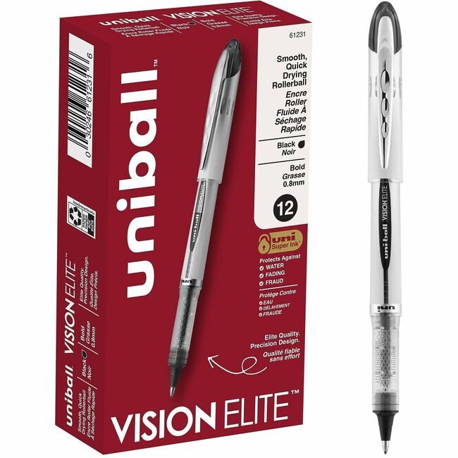 Mitsubishi Pencil Co. / uni-ball Pen Ub Visionelite 0.8MM Black UBC61231