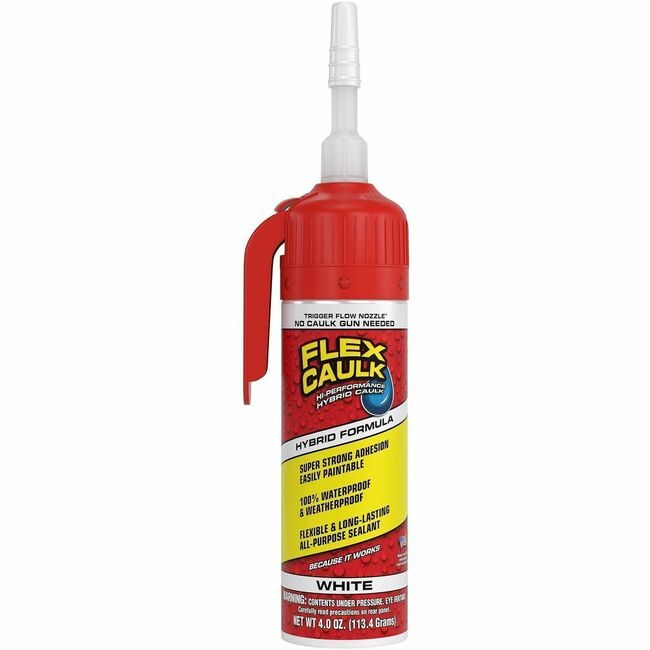 Swift Response, LLC Flex Seal Hybrid Caulk 4OZ White FLXCFSWHTR100