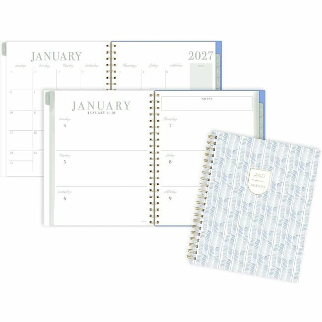 ACCO Brands AT-A-GLANCE Planner Lb Wm Herringbone AAGLB55905