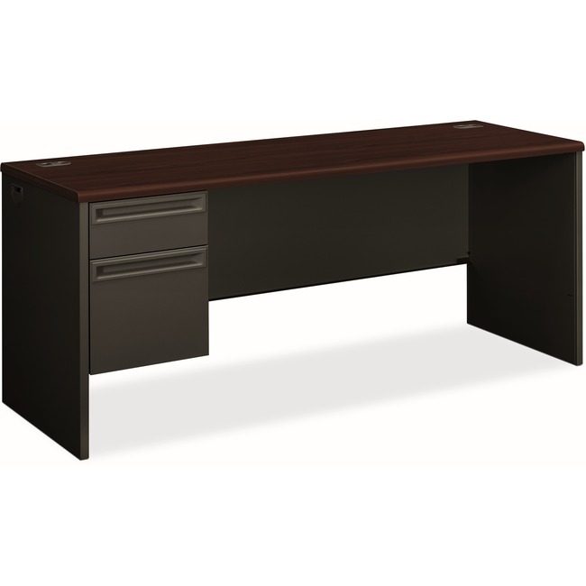 The HON Company Credenza Sgl Ped Lf My/Ccl HON38855LNS