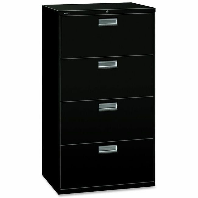 The HON Company File Lat 4DRW 30"-W/LOCK Black HON674L-P