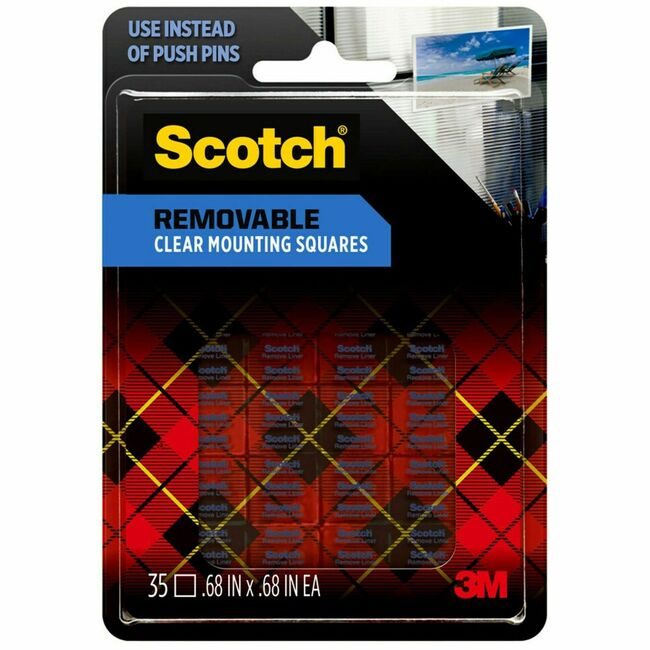 3M Company Tape Square .68"X.68" Clear MMM859