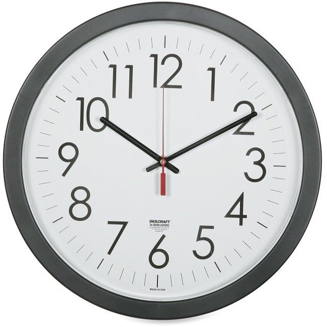 Varies / verify SKU SKU-LEVEL VERIFICATION REQUIRED Clock Wall Quartz BK 14.5" NSN6237483