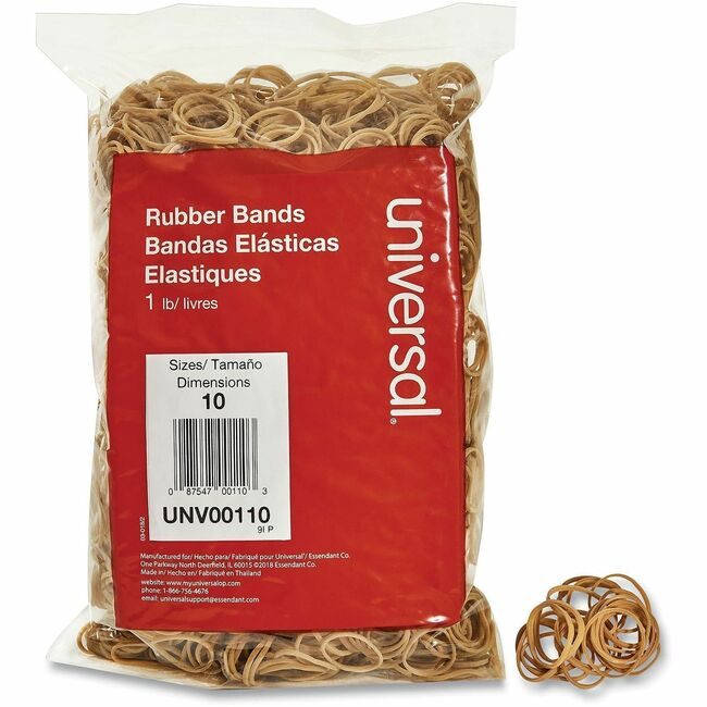 Universal Office Products Rubberbands SIZE 10 1LB UNV00110