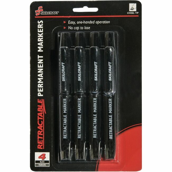 Varies / verify SKU SKU-LEVEL VERIFICATION REQUIRED Marker Perm Chisel 4 Pack Black NSN5550297