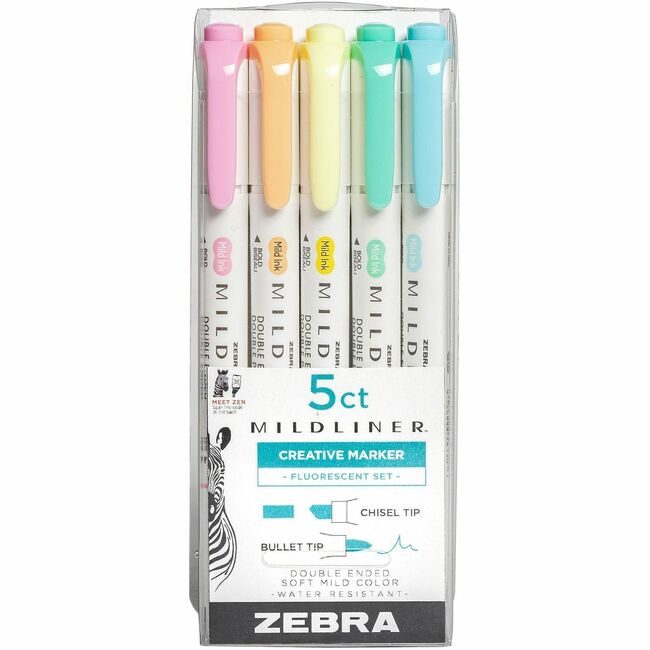 Zebra Pen Corporation Marker Mildlne Dualed Astfl ZEB78105