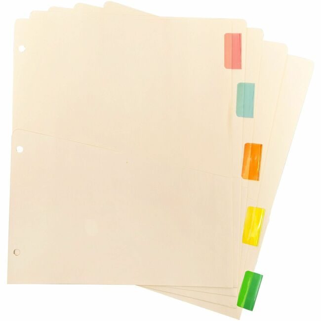 Business Source Divider Insert Pckt 5TB Mi BSN02073