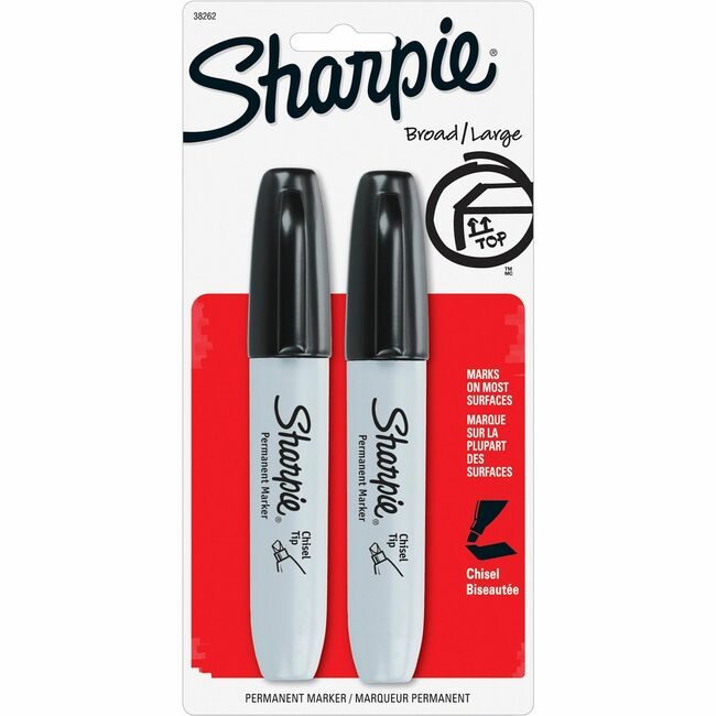 Sharpie / Expo / Prismacolor / Sanford Newell Brands / Sanford Sharpie / Expo / Prismacolor / Marker Chsl Black 2 Count SAN38262PP
