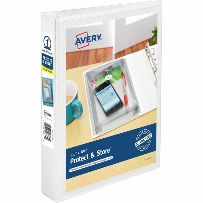 Avery Products Corporation Binder Mini P&S 1" White 17 AVE23011