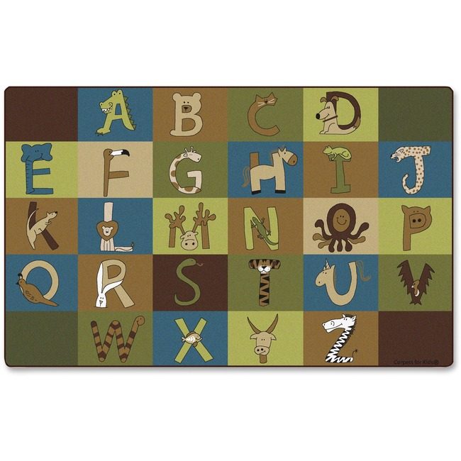 Carpets for Kids Rug A-Z Animals 76"X12 CPT55762