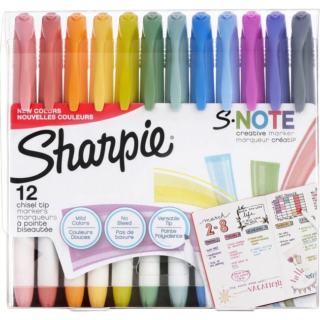Sharpie / Expo / Prismacolor / Sanford Newell Brands / Sanford Sharpie / Expo / Prismacolor / Marker Shpe Snote Astdd 12 SAN2158060