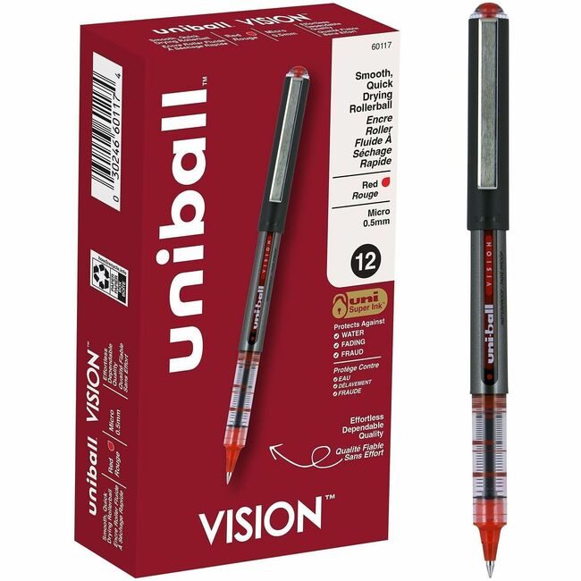 Mitsubishi Pencil Co. / uni-ball Pen Vision 0.5MM Red UBC60117