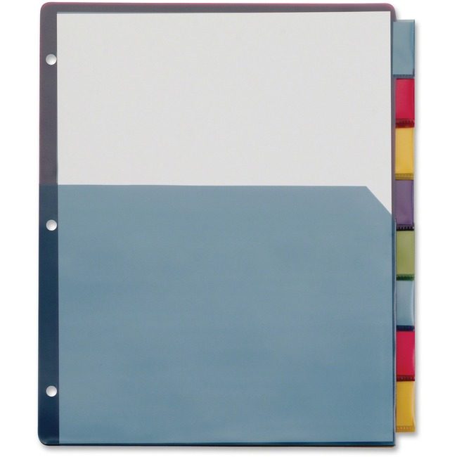 TOPS Products / Cardinal Brands Divider Pkt Poly 8TB Mlt CRD84017CB
