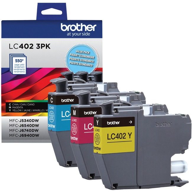Brother International Crtdg Ink 3 Pack Cyn/Ma/Yw Stdyd BRTLC4023PKS