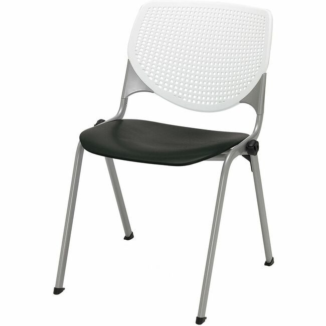 KFI Seating Chair Kool Stack White Black KFI2300BKB08S10