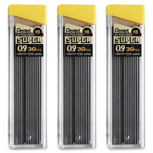 Pentel of America Refill Lead 0.9MM 30 CT 3 Pack PENC29BPHB3