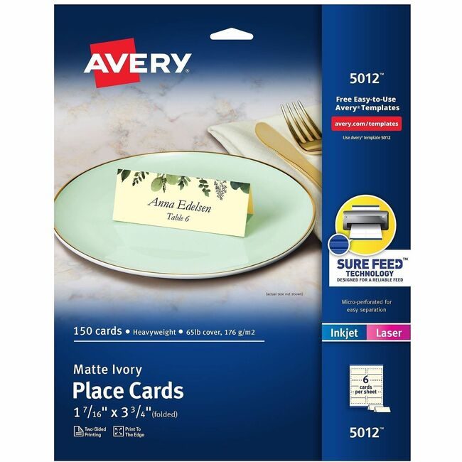 Avery Products Corporation Placecard Ivy 6UP AVE05012