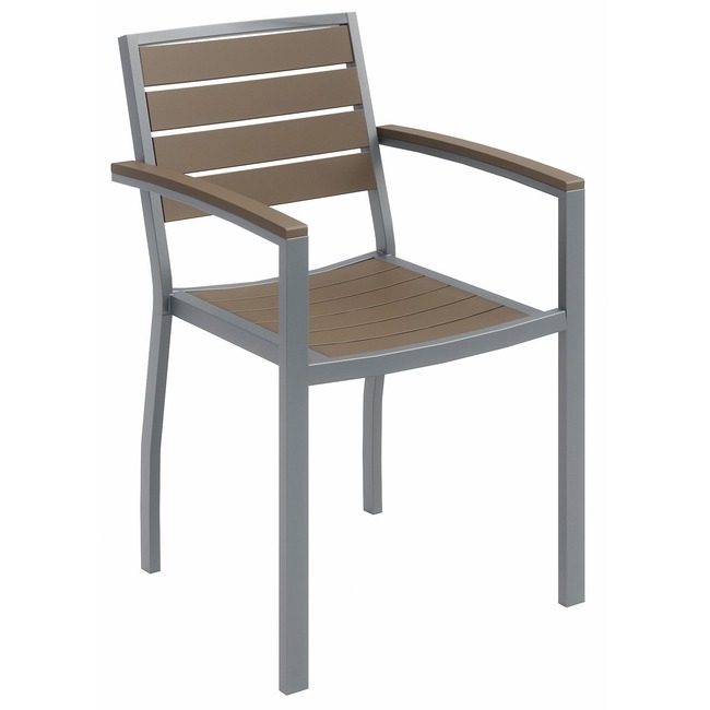 KFI Seating Chair Outdoor Silver Mocha KFI5601SLMA