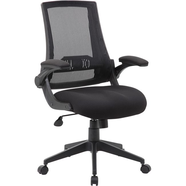 Boss Office Products Chair Task Fliparm Mesh Black BOPB6776BK