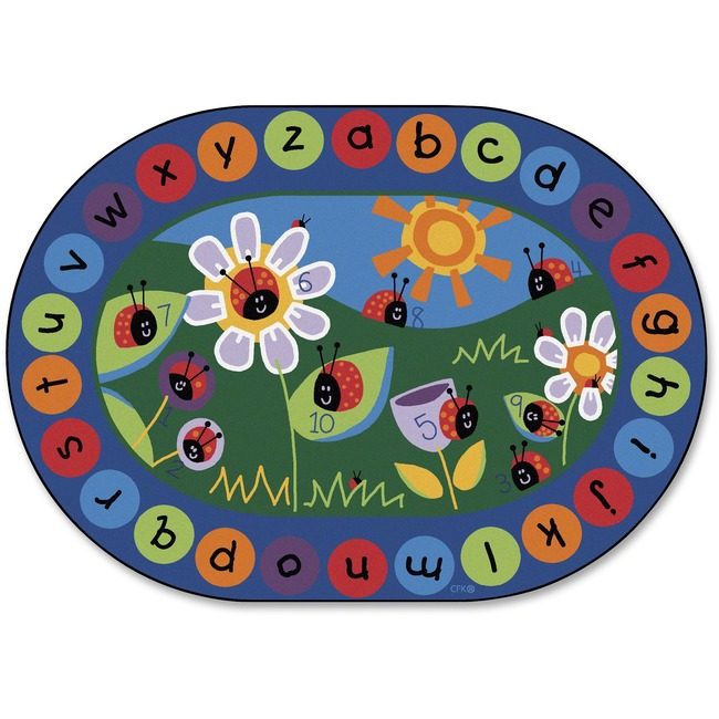 Carpets for Kids Rug Ladybug 69"X95" Oval CPT2006