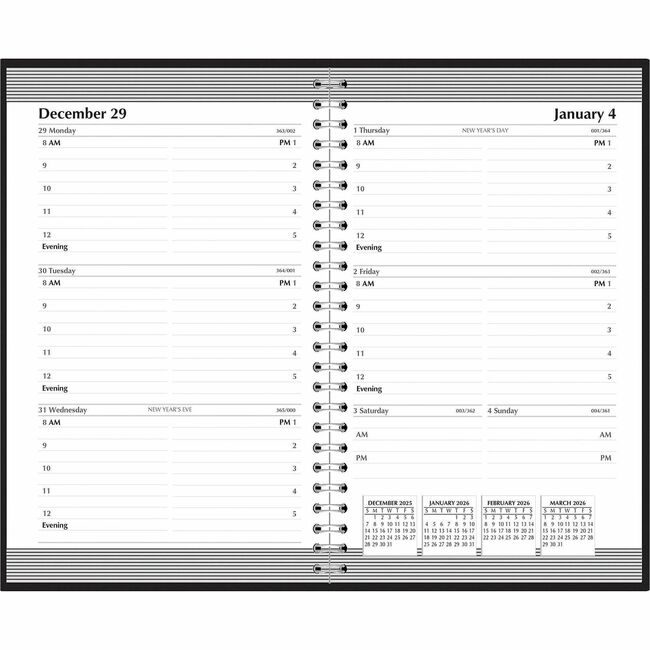 House of Doolittle Planner Weekly Black HOD27802