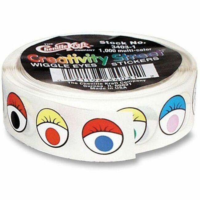 Pacon Corporation Sticker Wiggle Eyes 1000PC PAC340301