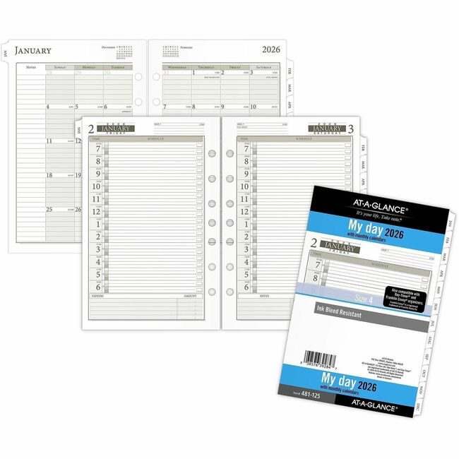 ACCO Brands AT-A-GLANCE Refill Daily White Size 4 AAG481125