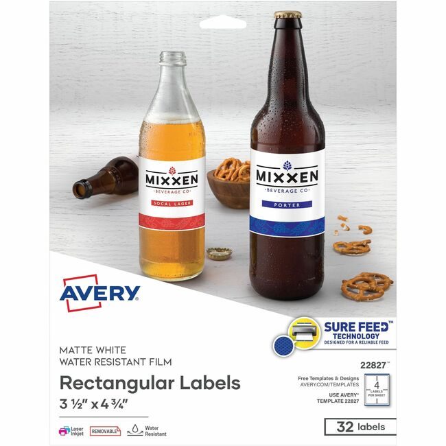 Avery Products Corporation Label Rectangle Trublock We AVE22827