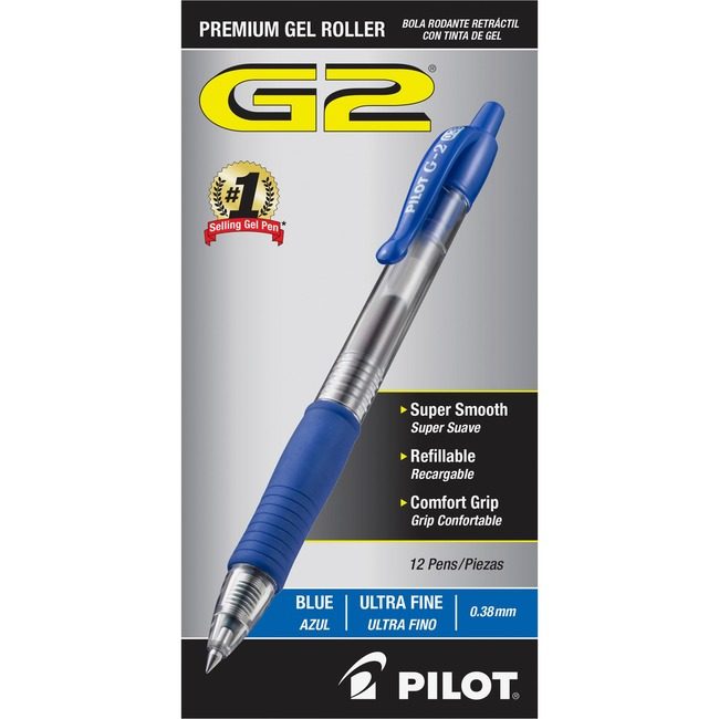 Pilot Corporation of America Pen Gel G2 Ultra Fine Be PIL31278