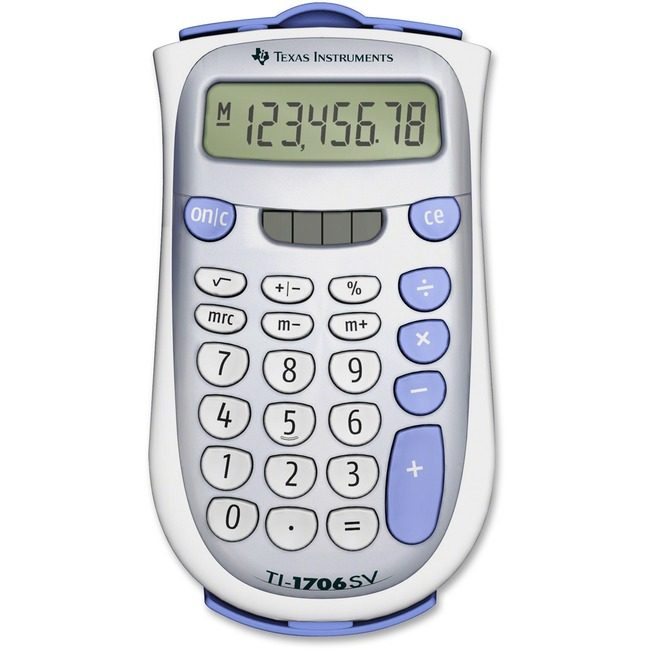 Texas Instruments Calc Hndhld Solar 4FUNCTION TEXTI-1706SV