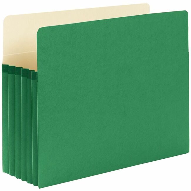 Smead Manufacturing Co. Pocket File Letter 5.25"EXP Green SMD73236