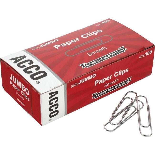 ACCO Brands Clips Paper Standard Jumbo ACC72580
