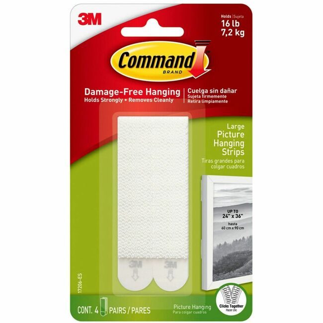 3M Company Strip Hangng Picture Large We MMM17206ES
