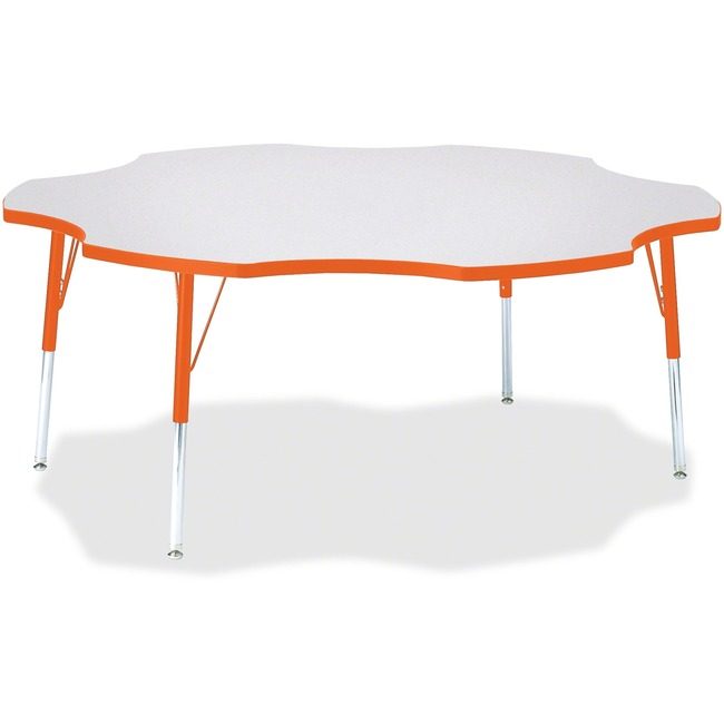 Jonti-Craft, Inc. Table Six Leaf 60" Gy/Oe JNT6458JCA114