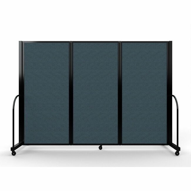 Screenflex Divider 6HX87"W Bl Bkfr SCXFSH603BDB