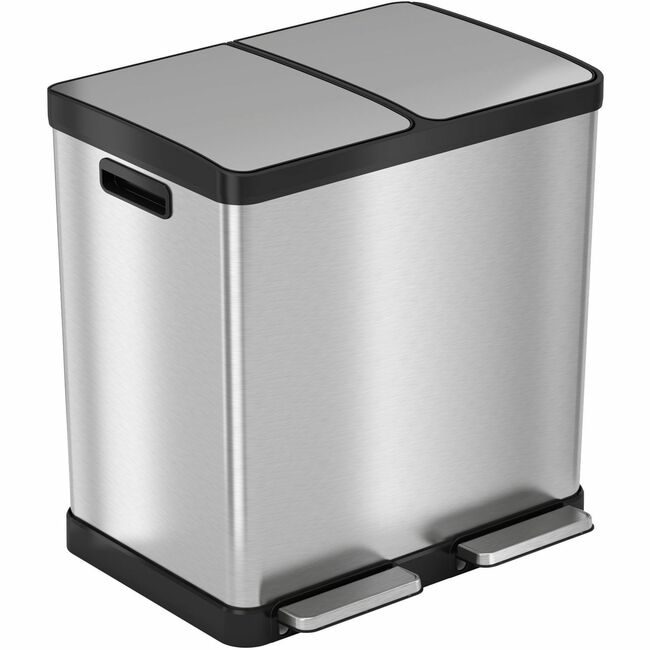 HLS Commercial Trash Recycle Dualbin 16G HLCHLSS16R