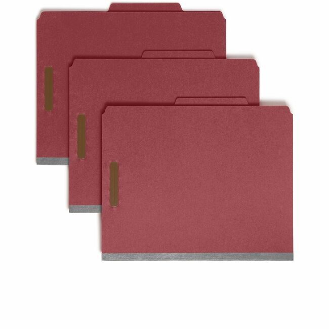 Smead Manufacturing Co. Folder Classf Letter 2DIV Red SMD14061