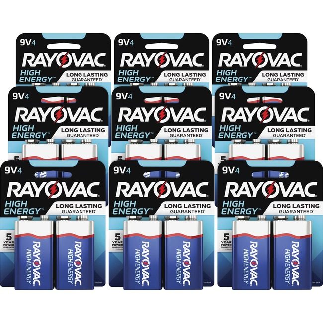 Energizer Holdings Rayovac Batteries Alkaline 9V RAYA16044TKCT