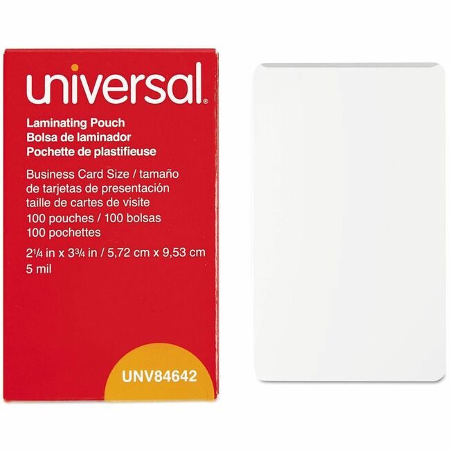 Universal Office Products Pouch Business Crd 100/BX UNV84642