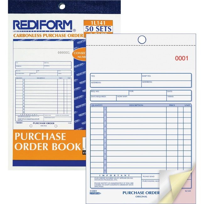 Dominion Blueline, Inc. Schneider Vizz Form Purchs Order 3-PT Vert RED1L141