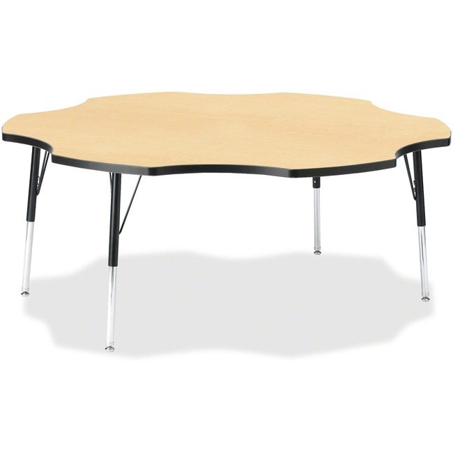 Jonti-Craft, Inc. Table Six Leaf 60" Maple/Bk JNT6458JCA011