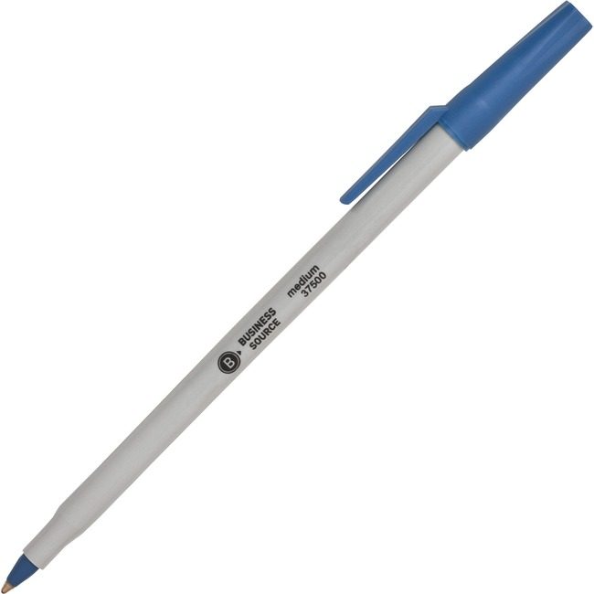 Business Source Pen Ballpoint Stick Medium Be BSN37500