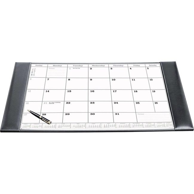 Dacasso Dsk Pad Lthr Black Cal Insert DACP1250