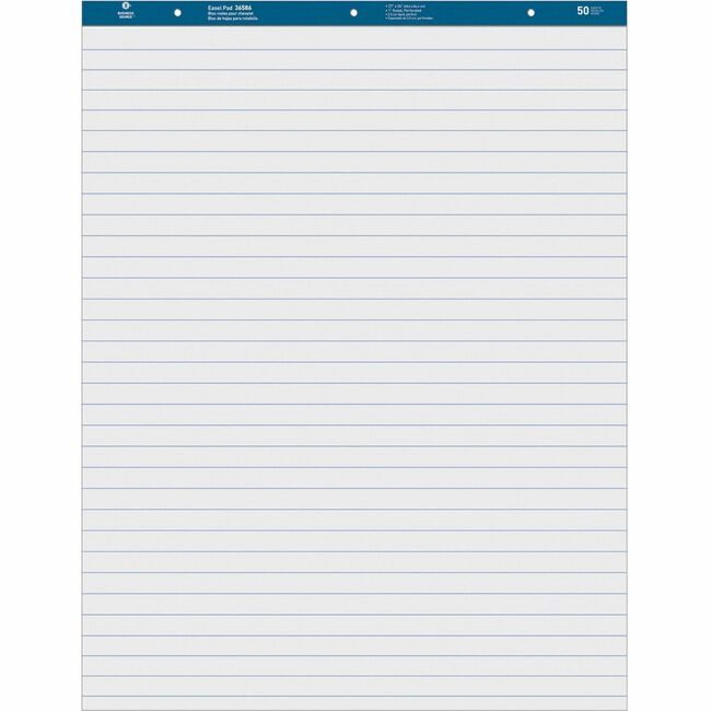 Business Source Pad Easel Ruled 27X34 4 Pack BSN36586