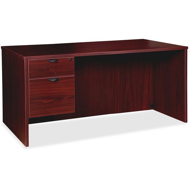 Lorell Desk 30X66 Left 3/4 Ped My LLRPD3066QLMY